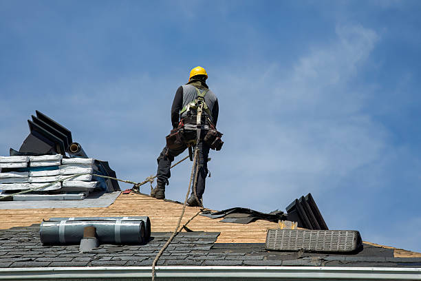 Professional Roof Replacement technician working in Springwater, NY